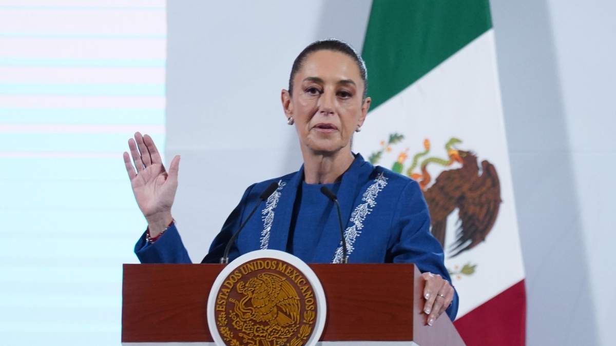 La presidenta Claudia Sheinbaum en la mañanera