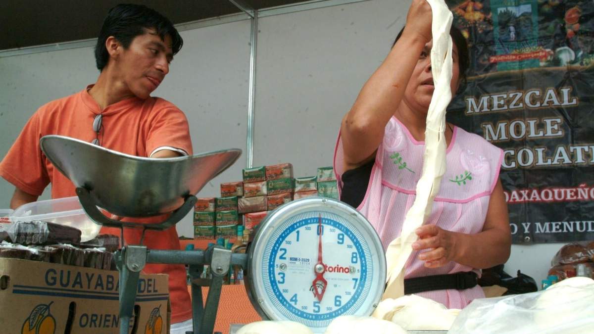 Venta de queso Oaxaca en la CDMX