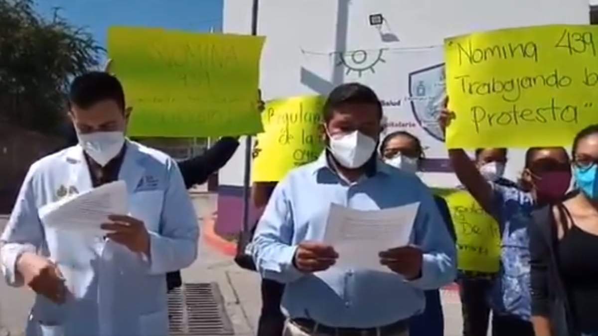 Médicos de Morelos protestaron en exigencia de su pago correspondiente al mes de enero