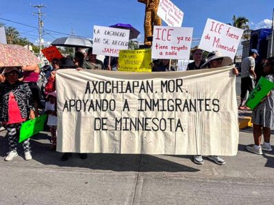 Axochiapan protesta por detenciones de migrantes en EU y expresa solidaridad a distancia (Video)