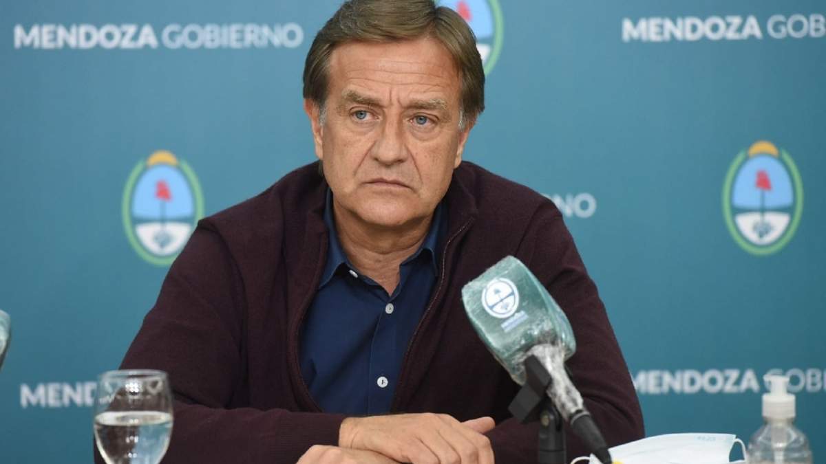 Rodolfo Suarez, gobernador de Mendoza. Fuente: (Twitter)