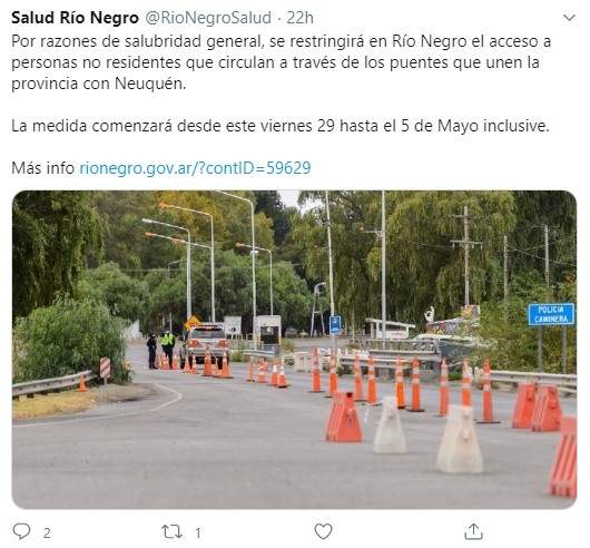 Restricción en la circulación