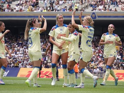 América femenil golea a Pumas a domicilio