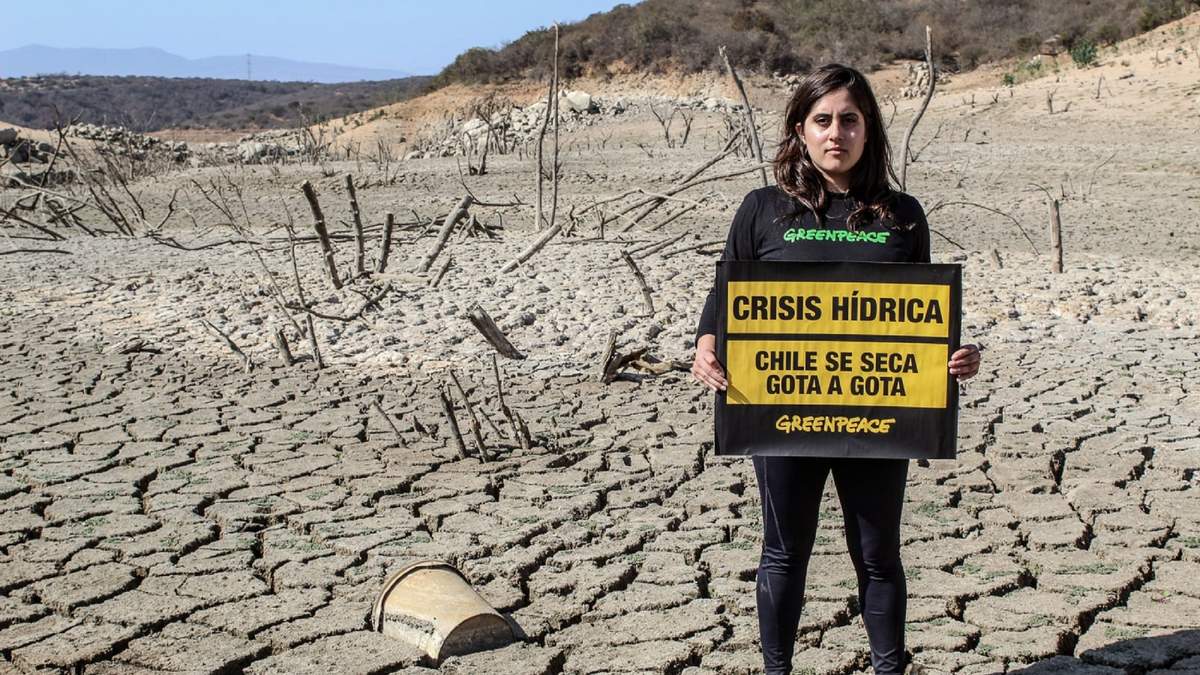 La intensa sequía en Chile. Fuente: (Twitter)