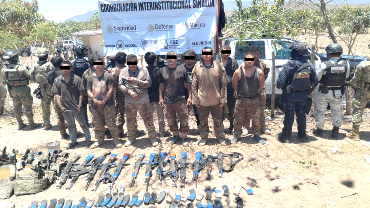 Detenidos en operativo interinstitucional en Sinaloa
