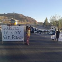 Vecinos de Bardas Coloradas reclamaron en la bajada del Maida por obras de agua potable