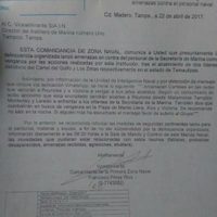 Pide Armada reforzar seguridad de sus elementos ante amenazas del crimen en Tamaulipas