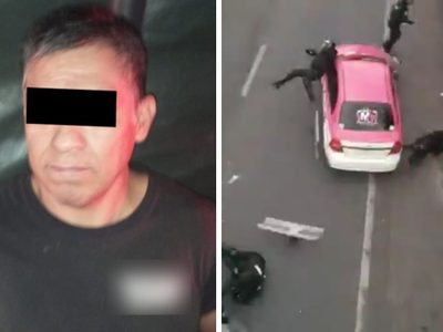 Detienen a taxista que atropelló a tres policías durante protesta en Insurgentes sur
