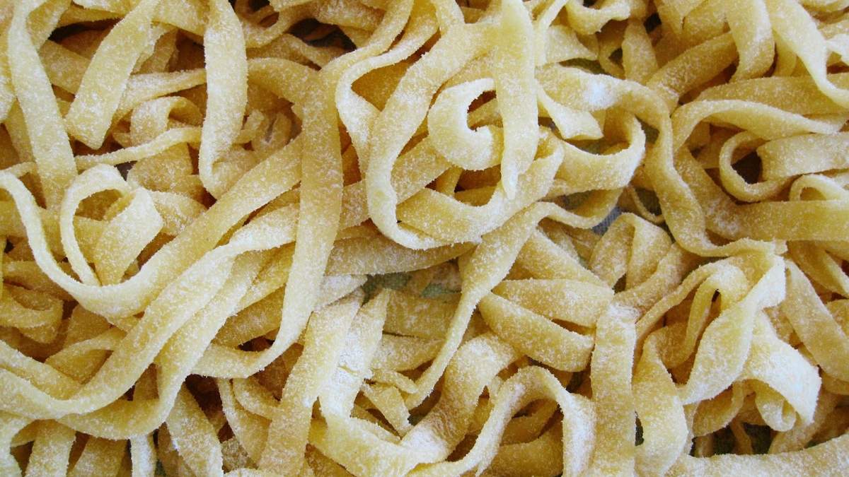 Fideos caseros. Fuente: (Instagram).