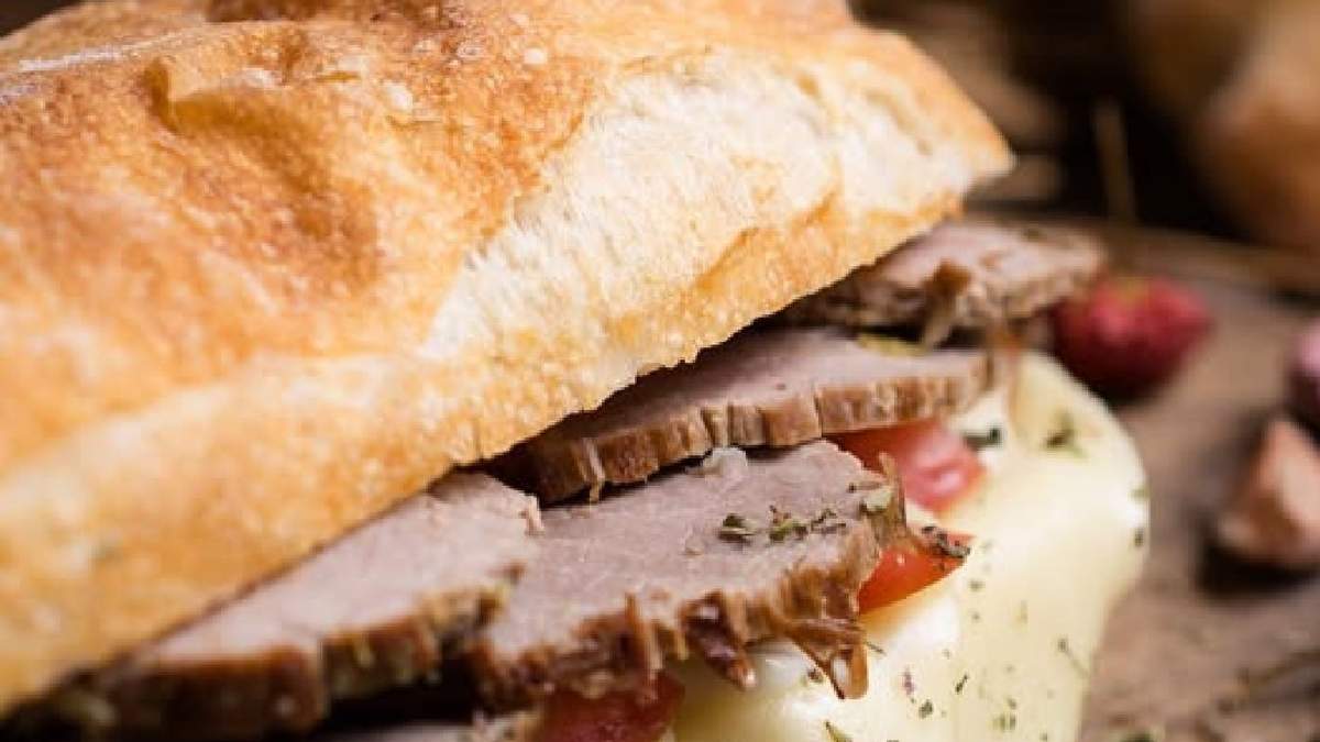 Sándwich de peceto. Fuente: (Instagram)