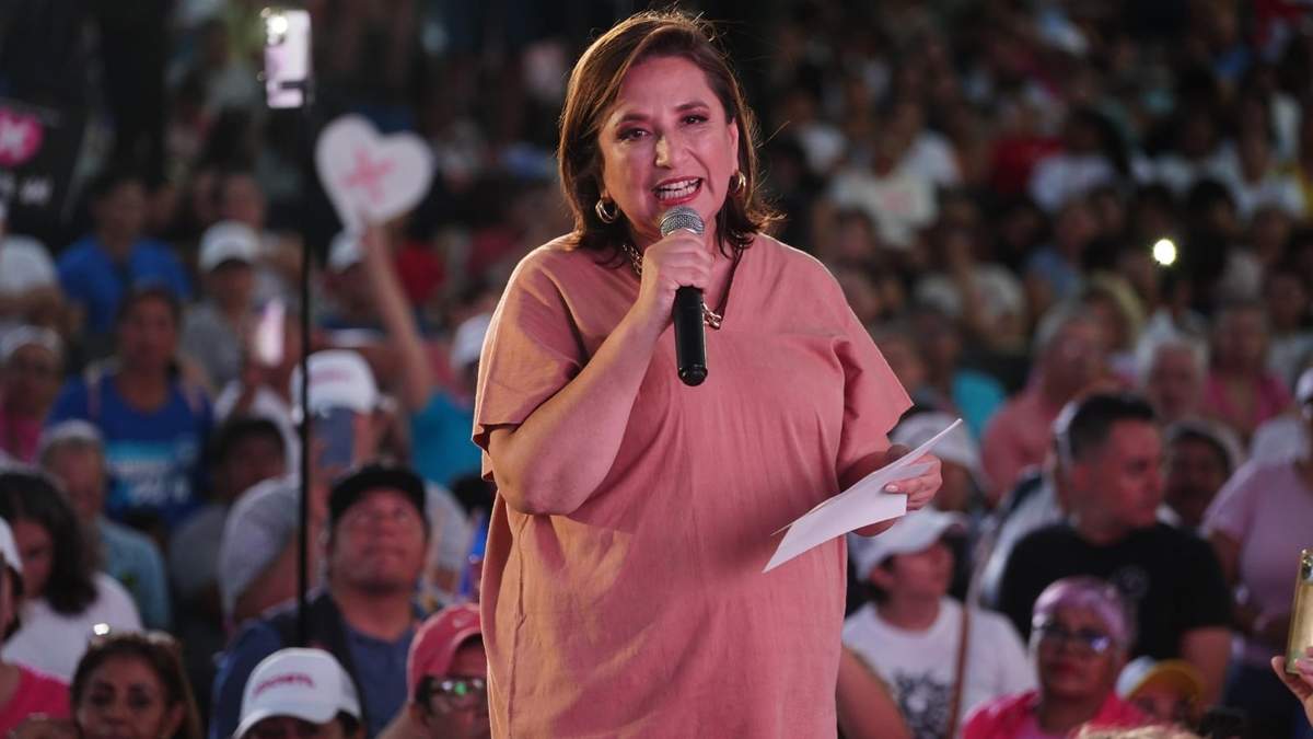 La candidata presidencial de la oposición, Xóchitl Gálvez
