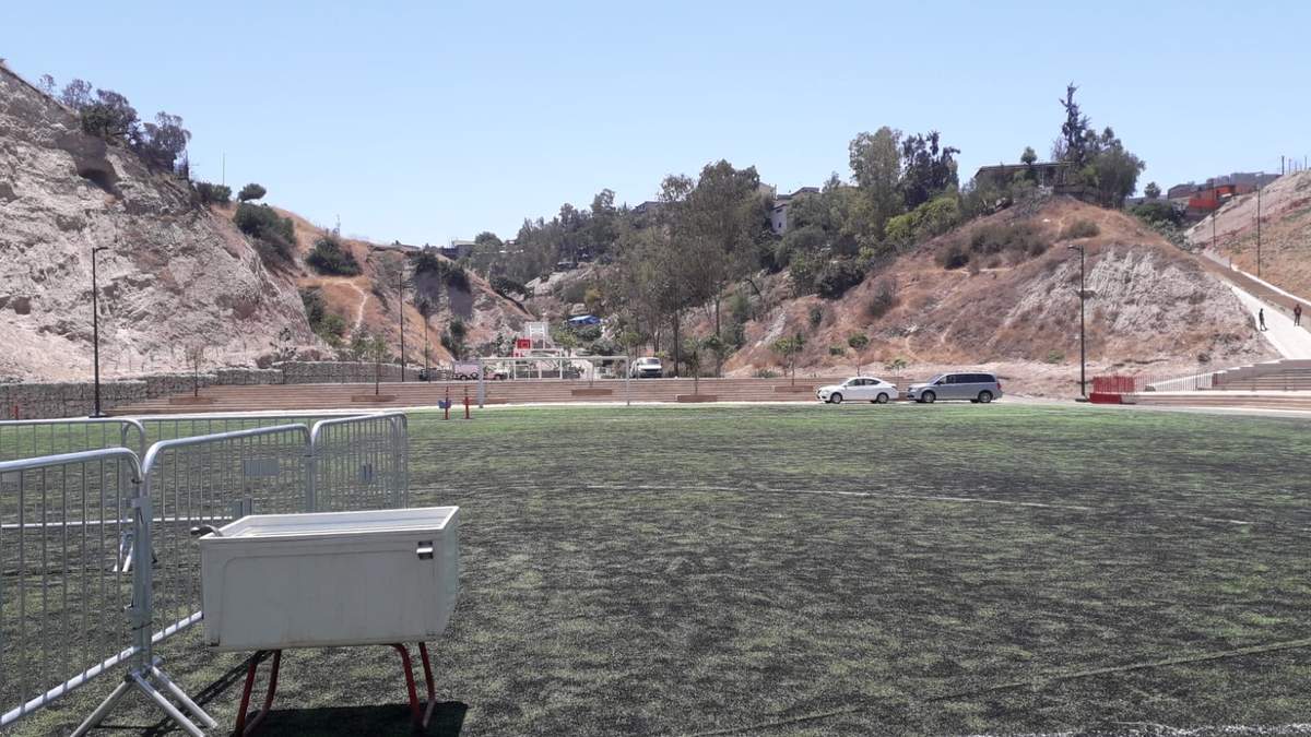 Unidad deportiva en la colonia Sánchez Taboada