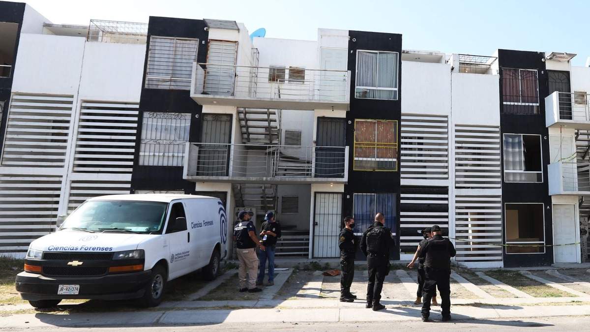 La vivienda donde se hallaron los cuerpos en Tlajomulco