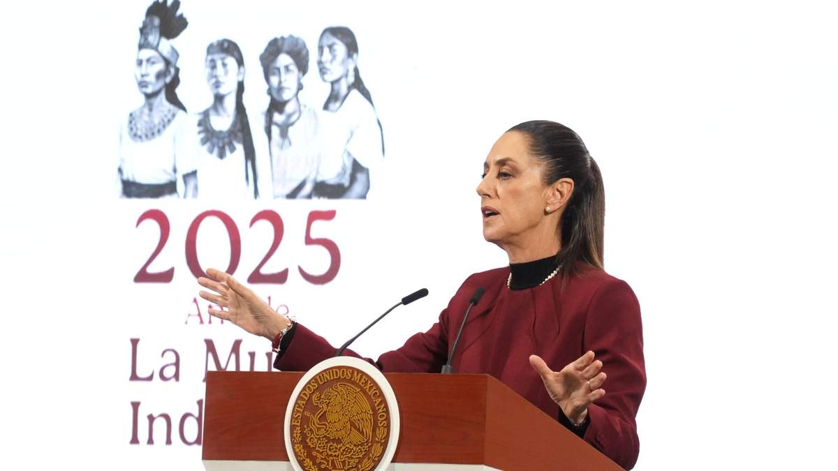 La presidenta Claudia Sheinbaum en conferencia