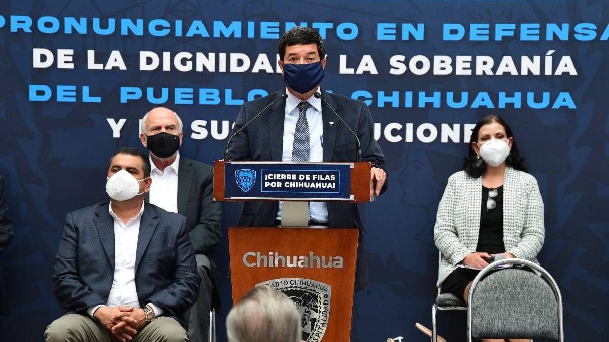 Javier Corral Jurado, gobernador de Chihuahua.