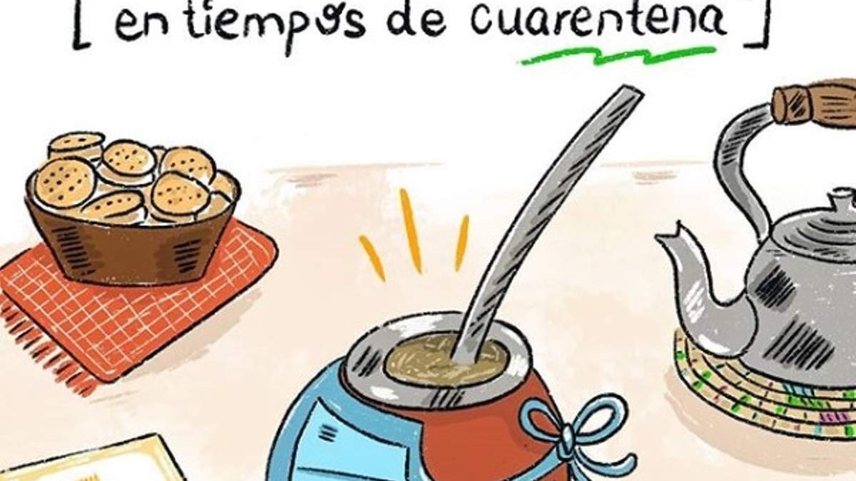 Matear en tiempos de cuarentena. Fuente: Instagram