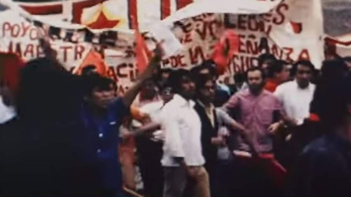 La marcha estudiantil del 10 de junio