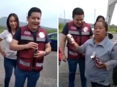 "Por si le hacen falta": Vecinos de Tláhuac regalan un par de huevos a diputado de Morena (Video)