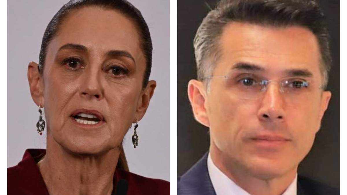La presidenta Claudia Sheinbaum y Sergio Mayer