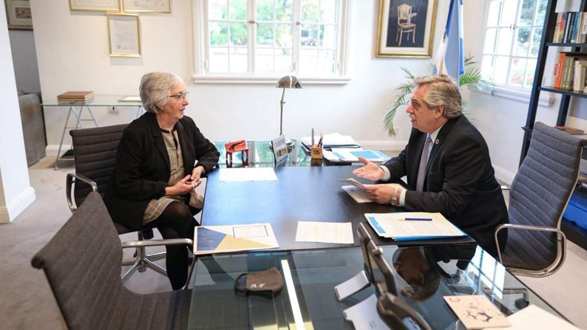 María Laura Garrigós de Rébori y Alberto Fernández. Fuente: (Twitter)