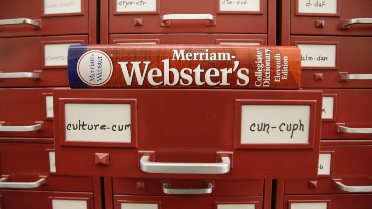 Un diccionario Merriam-Webster