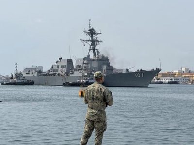 Llega a Veracruz el buque de guerra USS Gravely del gobierno de Trump; esto dijo la Marina