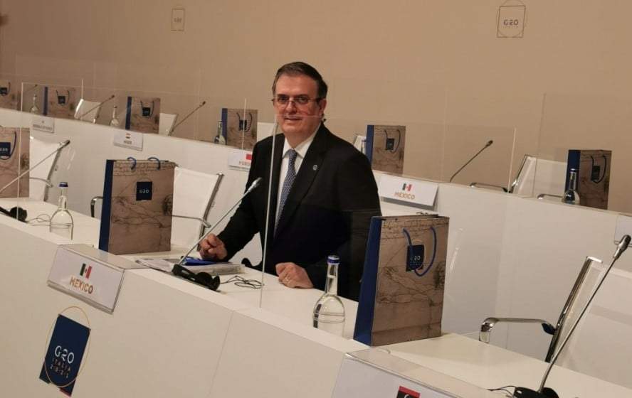 El canciller durante su participación en la reunión del G-20.