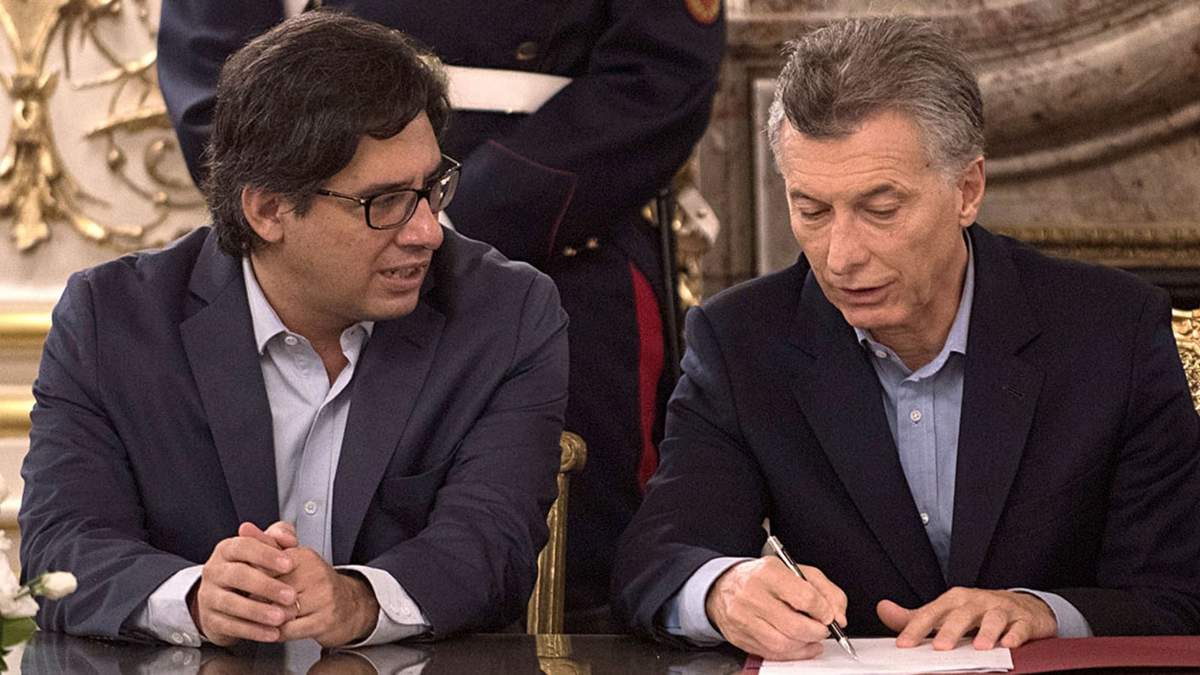 Mauricio Macri junto a Germán Garavano. Fuente: (Twitter)