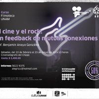 'El cine y el rock”, curso puma de Benjamín Anaya