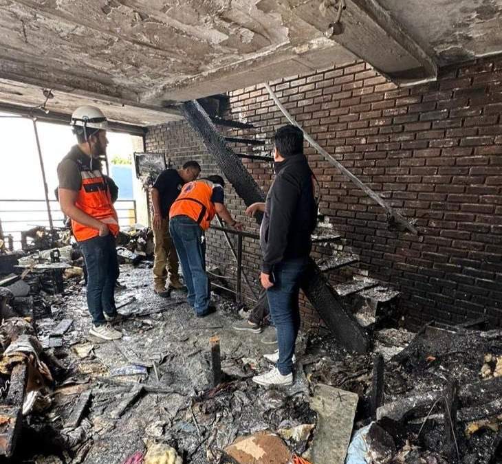 El inmueble siniestrado