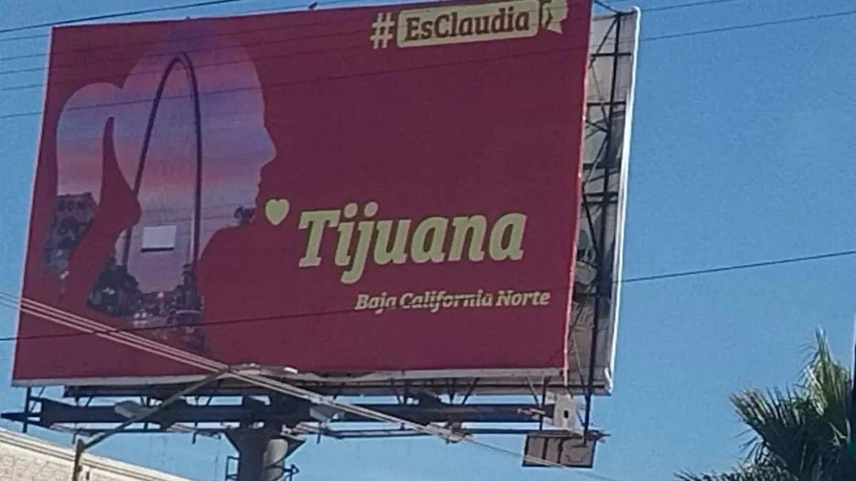 Uno de los anuncios en Tijuana