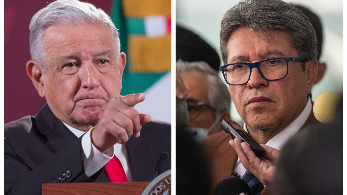 El presidente López Obrador y Ricardo Monreal