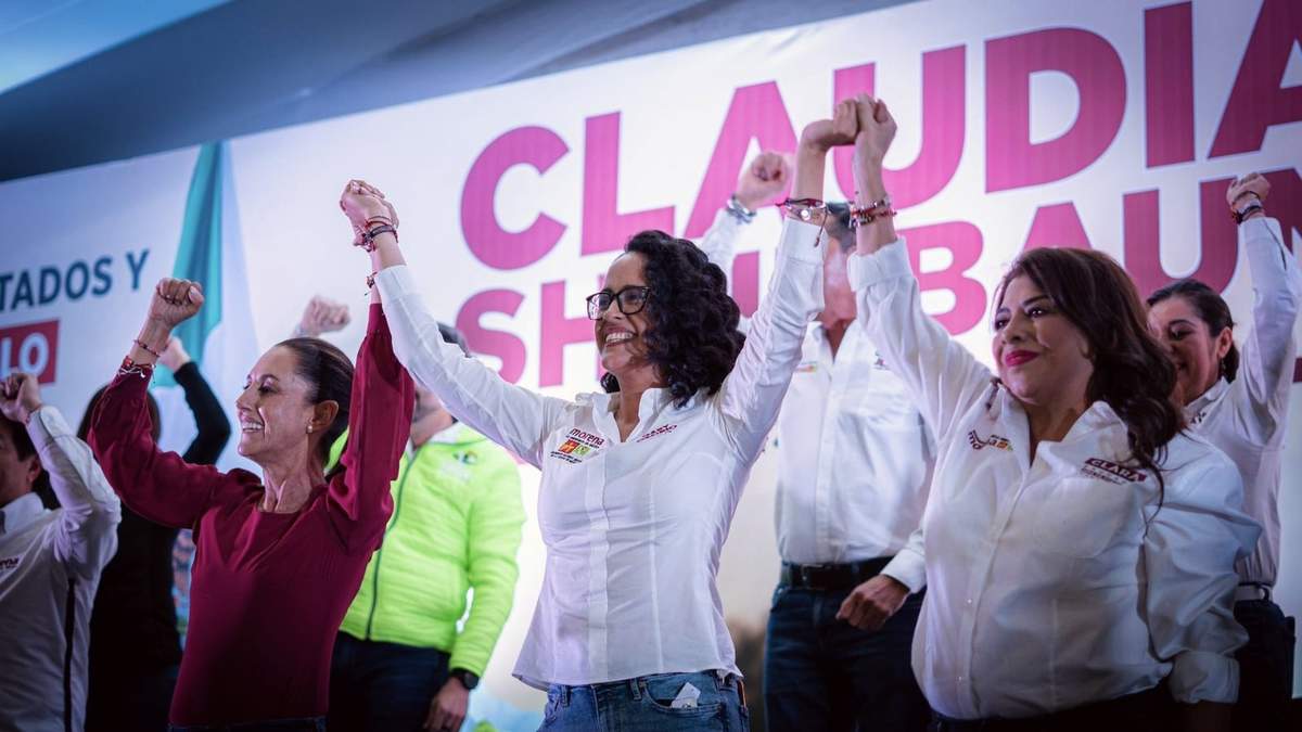 Claudia Sheinbaum, Gabriela Osorio y Clara Brugada