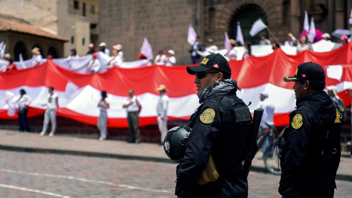 Manifestaciones en Perú. Fuente: (Twitter)