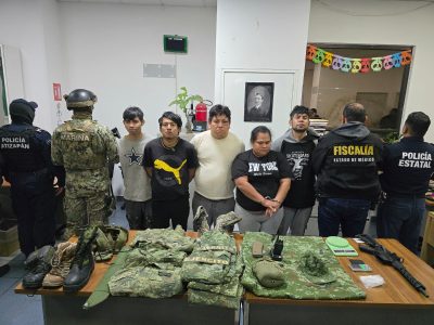 Operativo Enjambre: Semar y policía de Atizapán detienen a 11 personas por acopio de armas