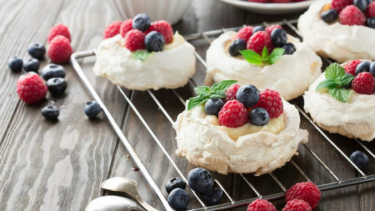 Mini pavlovas. Fuente: (X)