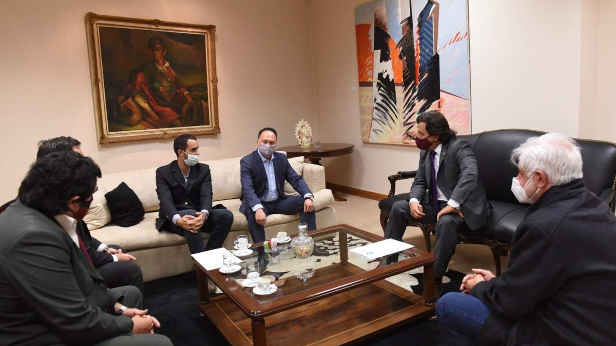 Reunión entre Ganfend Lithium y autoridades de Salta. Fuente: (Twitter)