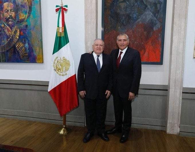 Rafael Marín Mollinedo nuevo titular de Aduanas y el secretario de Gobernación, Adán Augusto López
