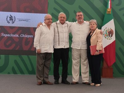 Seguridad, migración, Corredor Transístmico y Sembrando Vida, los temas de la reunión Arévalo-AMLO
