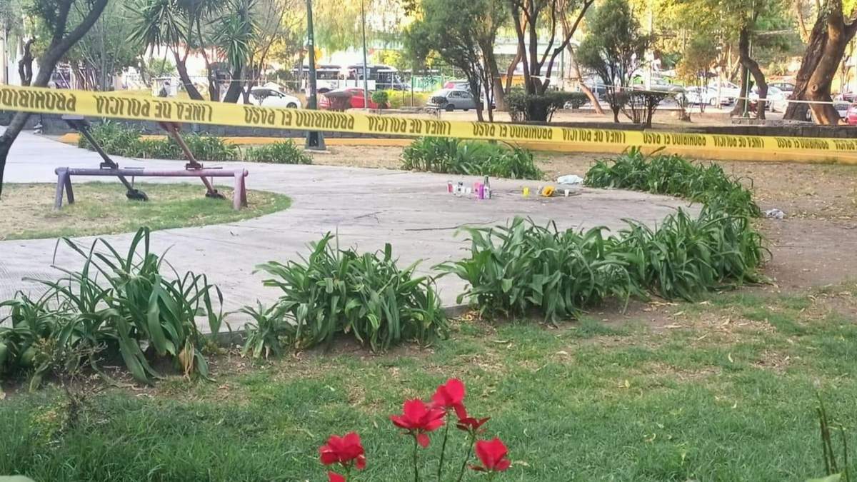 Parque Cerro San Antonio, ubicado a en la calle Cerro Huitzilac y avenida Taxqueña, donde ocurrió la pelea
