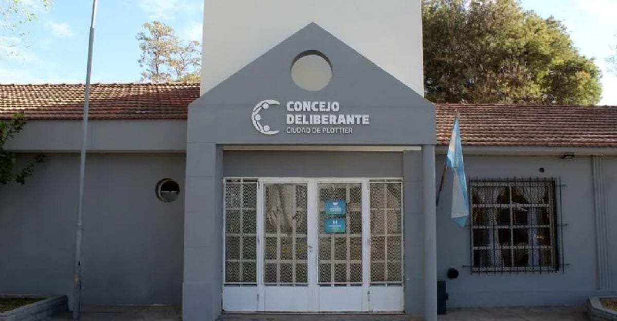 El Concejo Deliberante de Plottier deberá debatir la suspensión del intendente, en caso de avanzar la causa judicial. Fuente: (Concejo Deliberante de Plottier)