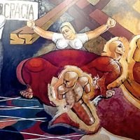 El mural de Sánchez Laurel sobre el 68