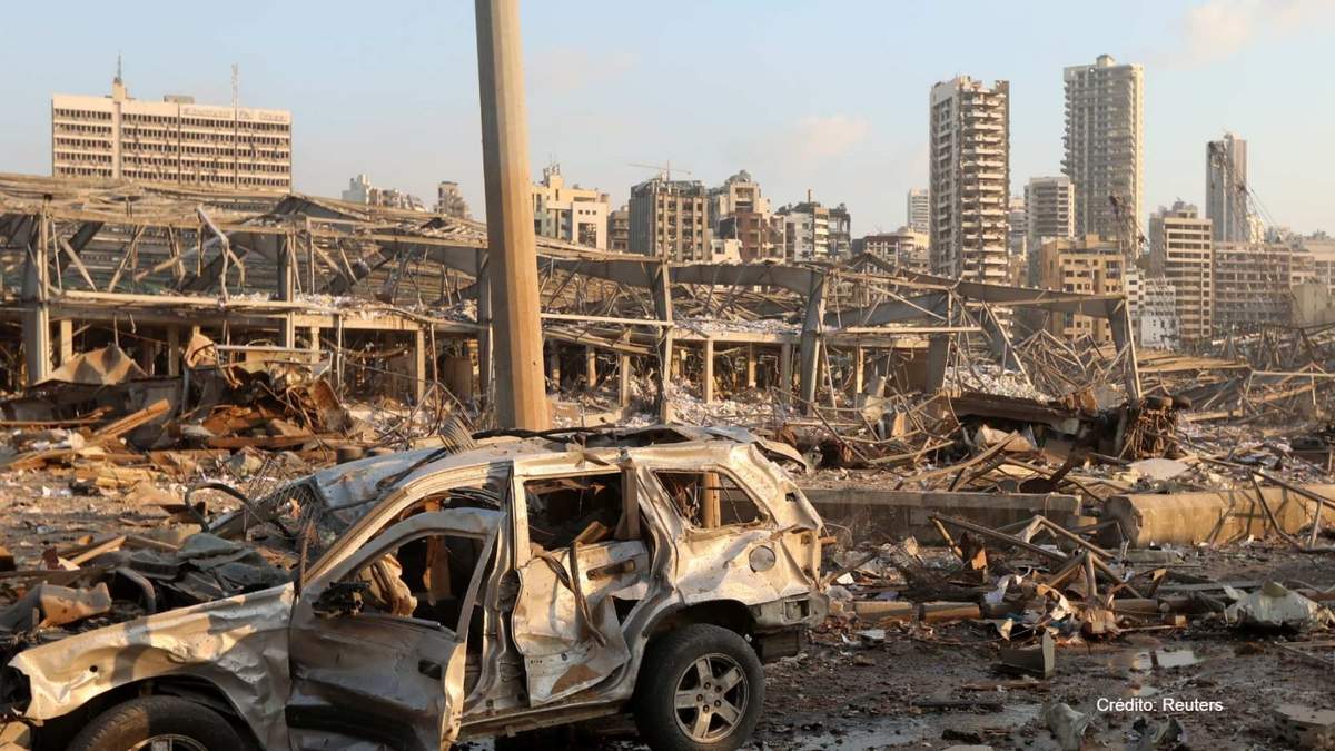 Beirut fue declarada "zona de desasre" por las autoridades libanesas. Fuente: (Twitter)