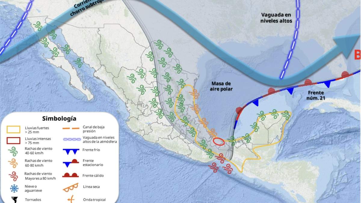 Pronóstico del clima para el 15 de diciembre