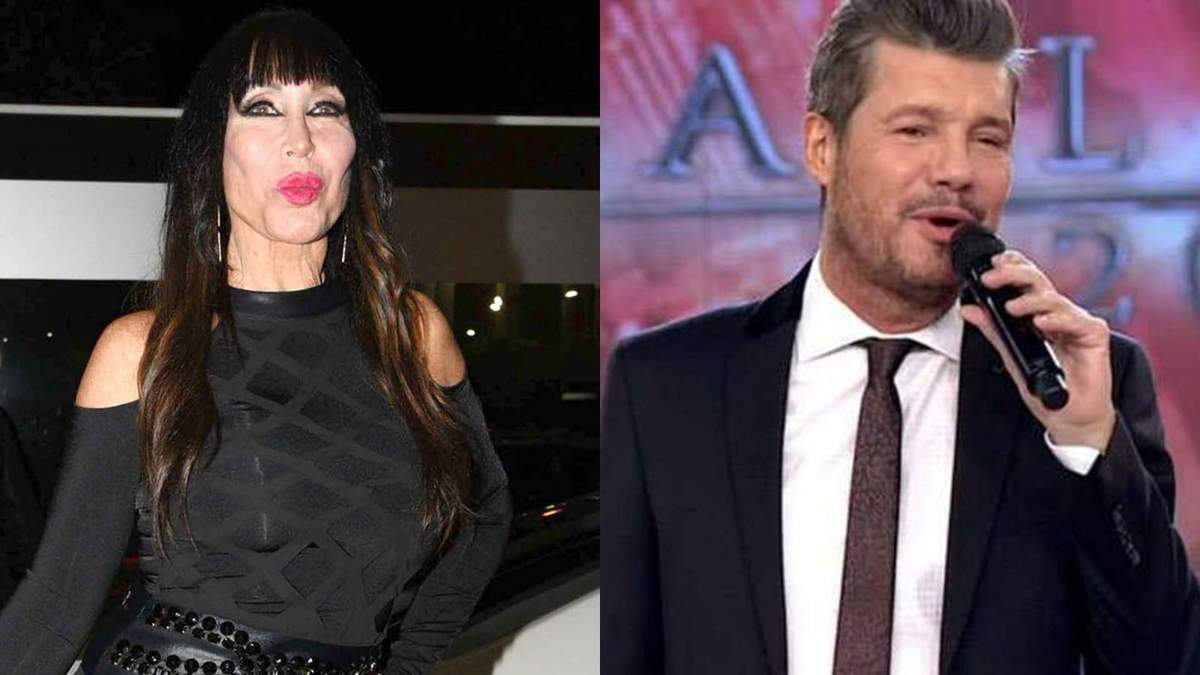 Moria Casán y Marcelo Tinelli. Fuente: (Twitter)