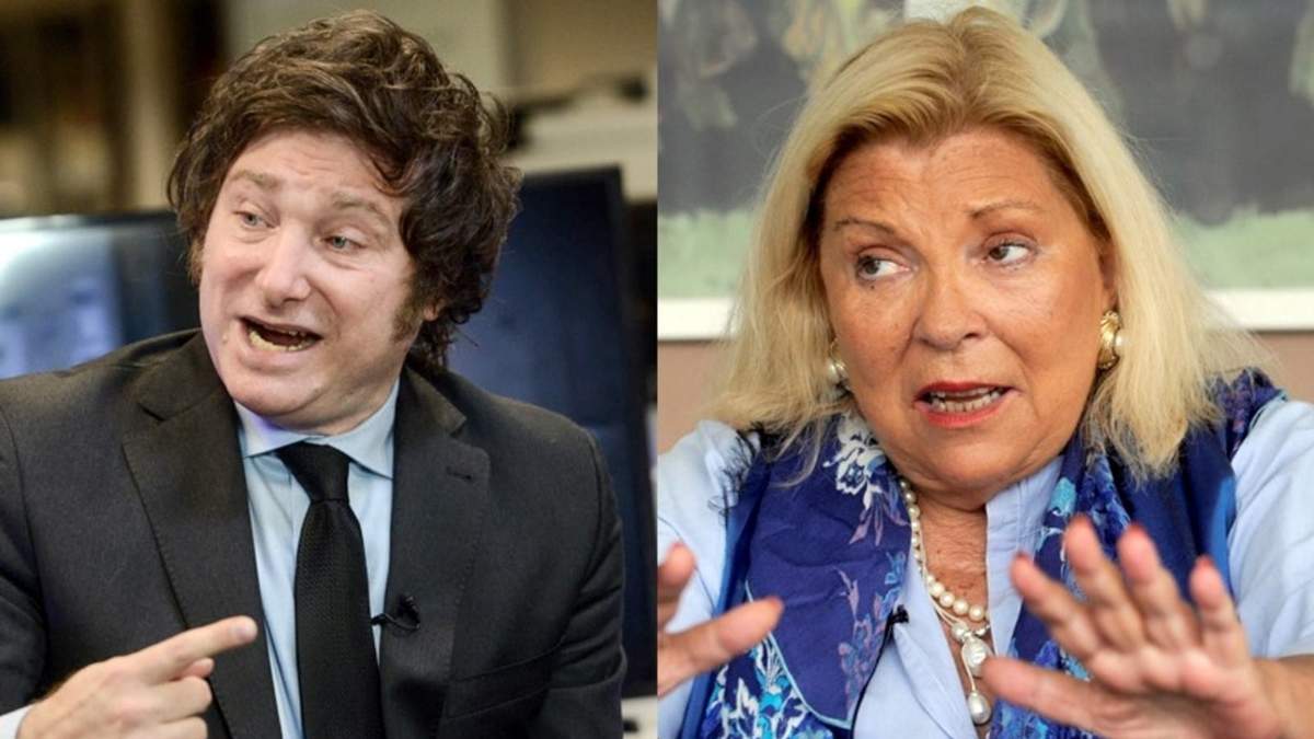 Javier Milei y Elisa Carrió. Fuente: (Instagram)