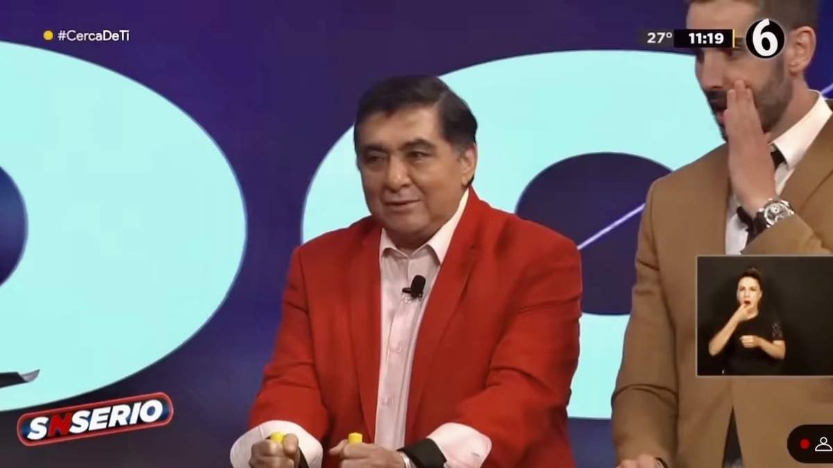 El intérprete de "Huicho Domínguez" en el programa de concursos