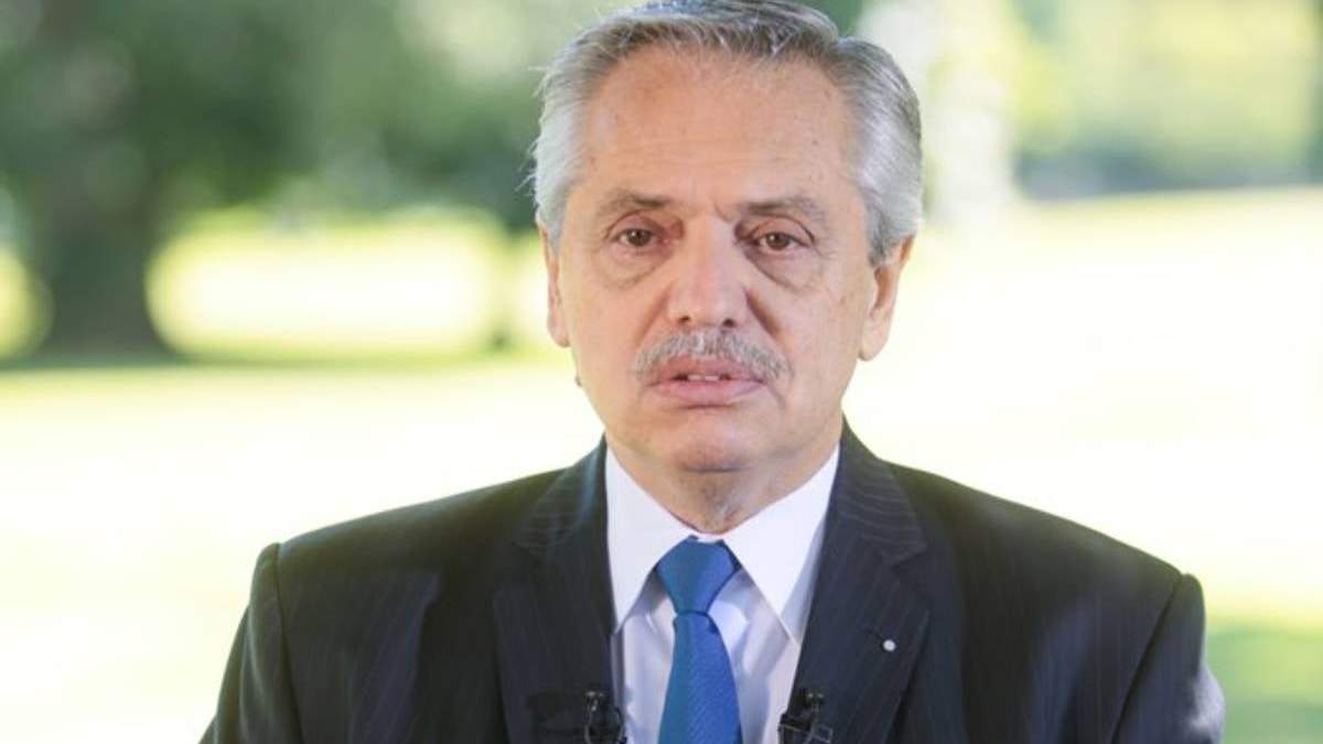 El presidente de Argentina, Alberto Fernández