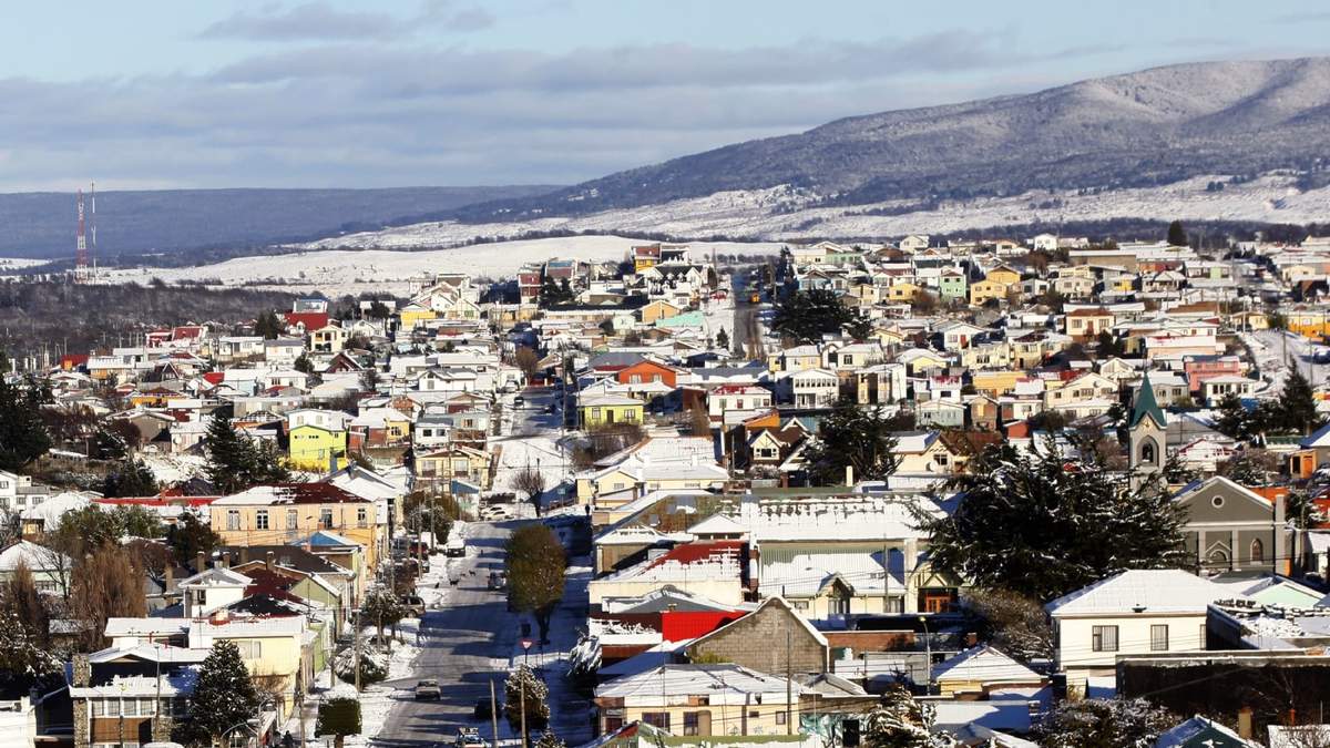Vista de Punta Arenas, Magallanes, Chile. Fuente: (Twitter)