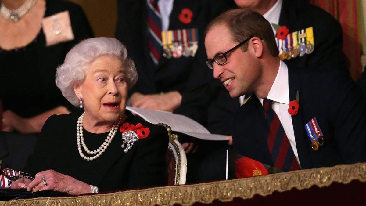 La reina Isabel II y el príncipe William. Fuente: (Instagram)